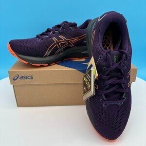 Asics Women's Gel‎ Cumulus 24 GTX Running Shoes, Size 9.5, Night Shade/Orange